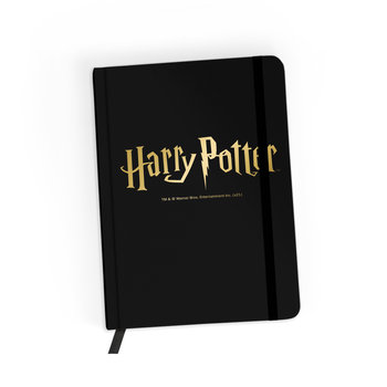 Notes w linie, Harry Potter 044, czarny ze złotym tłoczonym napisem