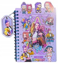 NOTES z 200 NAKLEJKAMI dziecięcy KPOP DEMON HUNTERS dla dzieci dziewczynki Jelly