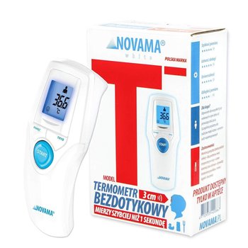 Novama White T1S, termometr bezdotykowy, 1 sztuka - Novama