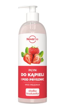 NOVAME, Słodka Truskawka, płyn do kąpieli i pod prysznic, 500 ml - EQUALAN PHARMA