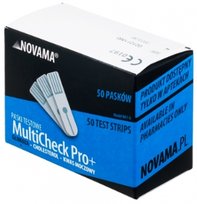 Novamed, MultiCheck Pro+, Paski testowe glukoza, 50 szt.