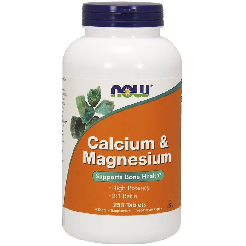 Zdjęcia - Witaminy i składniki mineralne Now Calcium&Magnesium Suplement diety, 250Tabs 