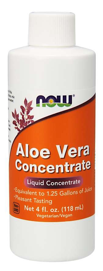 Фото - Вітаміни й мінерали Now Foods Aloe Vera Concentrate  118 ml (koncentrat z liści aloesu)
