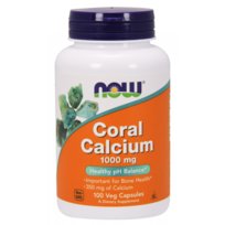 Now Foods Coral Calcium (Wapno koralowca) 1000 mg Suplement diety, 100 kaps.