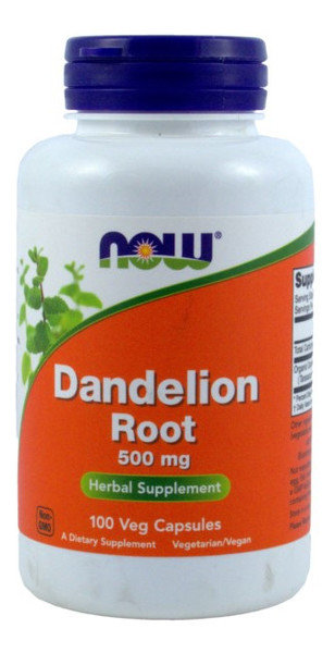Фото - Вітаміни й мінерали Now Foods, Dandelion Root 500 mg, Suplement diety, 100 kaps. 