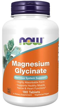 Now Foods Diglicynian Magnezu 100 mg, Suplement diety, 180 tabletek - Now Foods