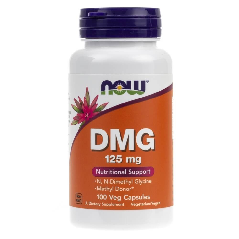 Фото - Амінокислоти Now Foods, DMG 125 mg, Suplement diety, 100 kaps. 