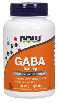 Now Foods GABA 500 mg - Suplement diety, 100 kaps. - Now Foods