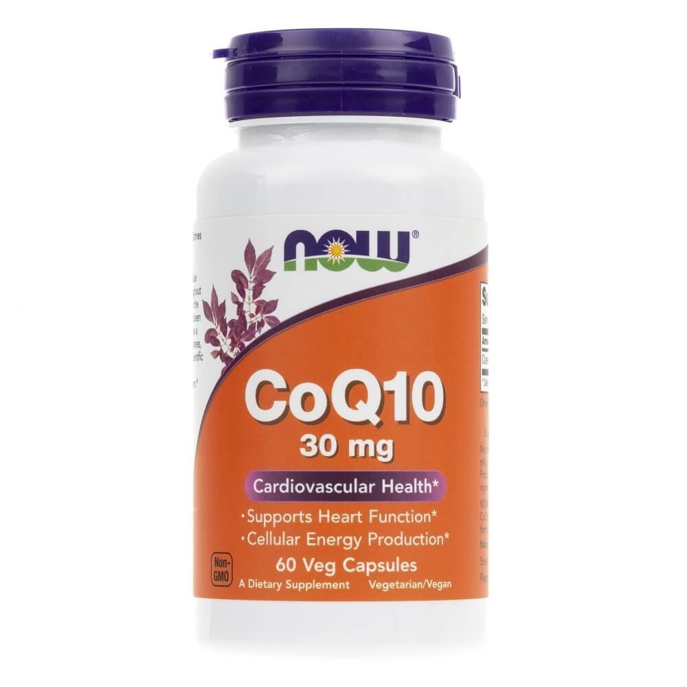 NOW FOODS Coenzym Q10 30 Mg - 60 Kapseln, Für Energie & Wohlbefinden