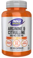 Now Foods, L-Arginine 500 Mg + L-Citrulli Now Foods