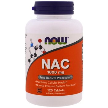 NOW FOODS NAC N-Acetylo-L-Cysteina 1000mg 120 tab - Now Foods