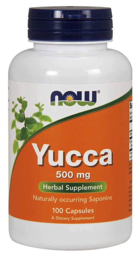 Фото - Вітаміни й мінерали Now Foods, Yucca, Korzeń Yukka 500 Mg, 1 