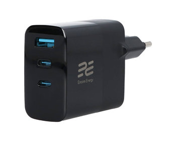 Nowa ładowarka sieciowa Encore Energy GaN QC 4+ PD 3.0 USB-A USB-C x2 65W MD-6583R wyświetlacz. - Encore