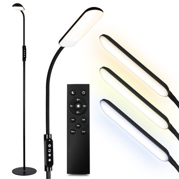 NOWOCZESNA LAMPA 12W stojąca LED z szerokim kloszem + pilot - Ledtechnics