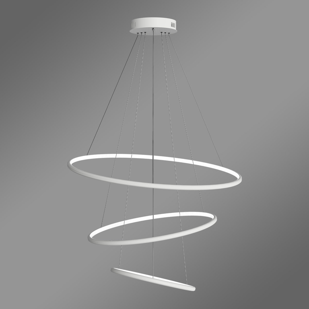 Zdjęcia - Żyrandol / lampa Barwa Nowoczesna lampa wisząca Led Orbit No.3 80cm biała  neutralna 4K LEDe 