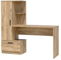 Nowoczesne biurko z regałem REGI CRAFT REGAŁ BIURKO SZUFLADA UCHWYTY STYL