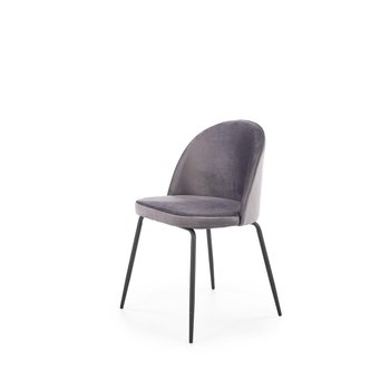 Nowoczesne krzesło Lui, ciemny popiel - Style Furniture