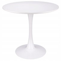 Nowoczesny Biały Okrągły Stół  do Salonu Jadalni Kuchni