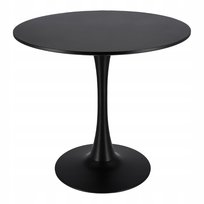 Nowoczesny Czarny Okrągły Stół  do Salonu Jadalni Kuchni