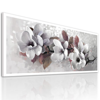 Nowoczesny Obraz Drukowany Na Płótnie Kwiaty Magnoli 147X60Cm - Ludesign-gallery