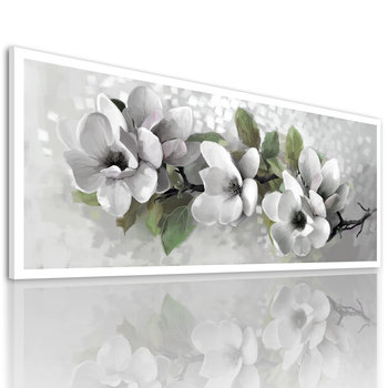 Nowoczesny Obraz Drukowany Na Płótnie Kwiaty Magnolii 147X60Cm - Ludesign-gallery