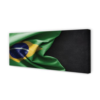Nowoczesny Obraz na płótnie TULUP Flaga Brazylii 125x50 cm - Tulup