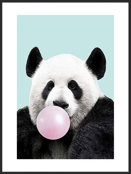 Nowoczesny Obraz Plakat A3 30x42 cm Zabawna Panda / Fabryka Plakatu - Fabryka plakatu