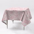 Nowoczesny obrus na stół gładki Kwiaty kontur eco, Fabricsy, 150x150 cm - Fabricsy