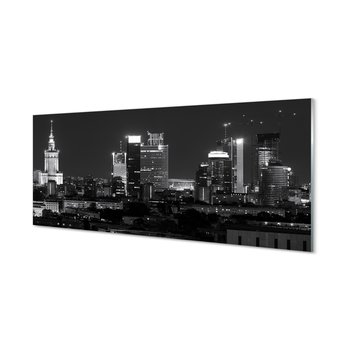 Nowoczesny panel  Warszawa Panorama noc 125x50 cm - Tulup