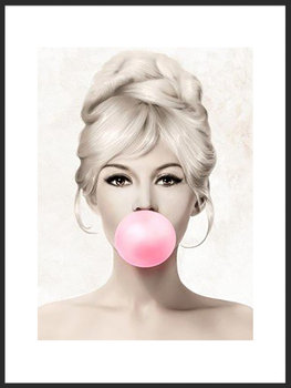 Nowoczesny plakat FABRYKA PLAKATU Brigitte Bardot A4, 21x30 cm - Fabryka plakatu