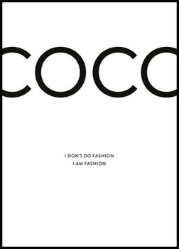 Nowoczesny plakat FABRYKA PLAKATU Coco Chanel A3, 30x42 cm - Fabryka plakatu