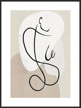 Nowoczesny plakat FABRYKA PLAKATU Linearna Ona A3, 30x42 cm - Fabryka plakatu