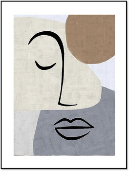 Nowoczesny plakat FABRYKA PLAKATU Linearna Ona B2, 50x70 cm - Fabryka plakatu