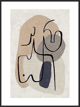 Nowoczesny plakat FABRYKA PLAKATU Linearni Oni B2, 50x70 cm - Fabryka plakatu
