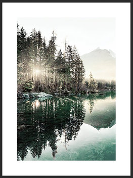 Nowoczesny plakat FABRYKA PLAKATU Wschód nad Jeziorem A3, 30x42 cm - Fabryka plakatu