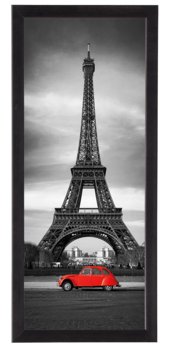Nowoczesny plakat w czarnej ramie o wymiarach 20x50 cm - Paris 4 - Postergaleria