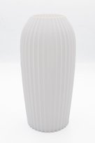 Nowoczesny wazon na suche kwiaty / LEGO - biały matowy, nietłukący 20cm