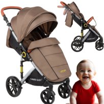 Nowoczesny Wózek Spacerowy SUMMER BABY Sempre BRĄZOWY