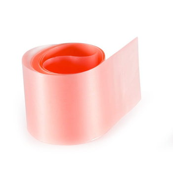 Nowość ! Folia transferowa salmon pink (1014) - folia do zdobień lakierów hybrydowych, żeli uv i akrylu (arkusz cm: 25x4) - AlleBeauty
