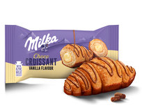 NOWOŚĆ Milka Croissant waniliowy 50 g rogalik z nadzieniem w polewie Inna marka
