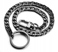 Nowy, Gruby Łańcuch Do Spodni Hip-Hop, Dewizka Do Zegarka - Czarny