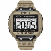 Nowy Masywny, Sportowy Zegarek Elektroniczny Tpw - Khaki Inna marka