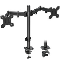 Nowy Uchwyt Biurkowy Triadyn DuoClamp na Dwa Monitory Telewizory 17-32" Ergonomiczny Regulowany Obrotowy TRD-BLK-2ST-17"-32" TRIADYN