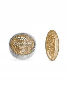 NOX, Złoty brokat do paznokci, Elegant Glitter - NOX