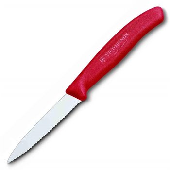 Nóż do jarzyn ząbkowany Victorinox 8cm czerwony - Victorinox