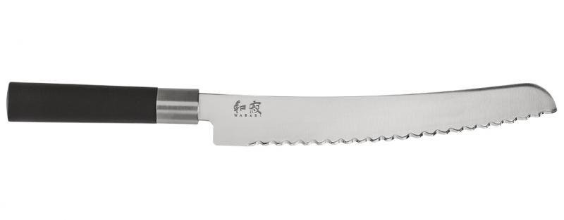 Nóż do pieczywa KAI Wasabi Black, 23 cm