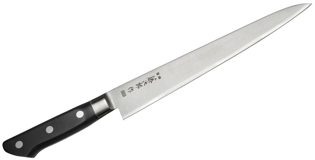 Nóż do porcjowania TOJIRO DP3, czarny, 24 cm