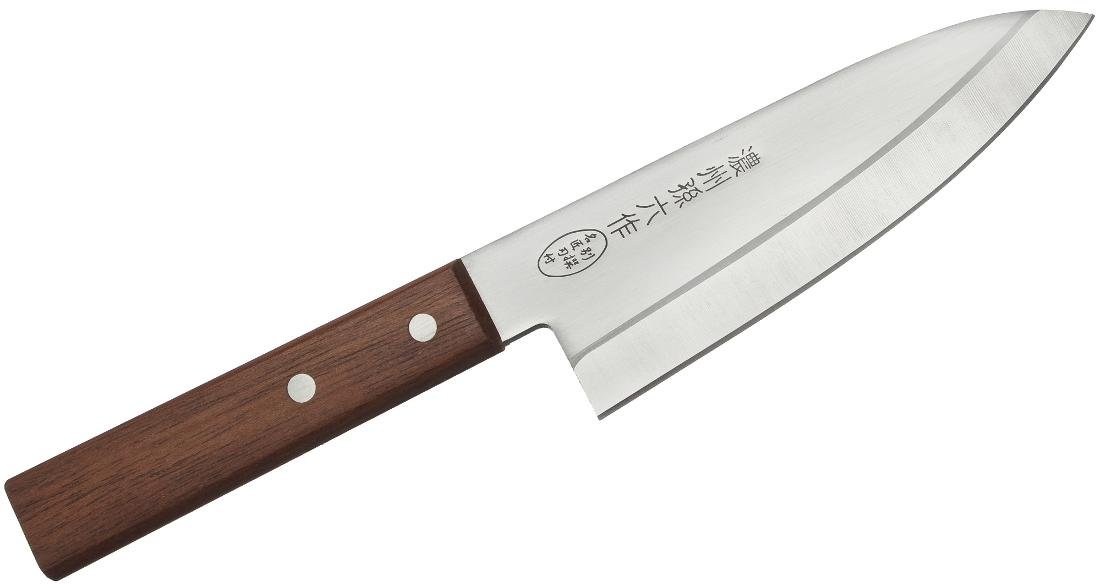 Nóż kuchenny SATAKE Tomoko Deba, brązowy, 15,5 cm