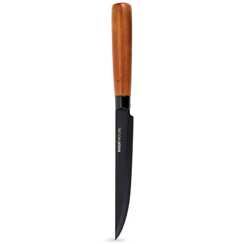 Zdjęcia - Nóż stołowy NAVA Nóż kuchenny stalowy NATURE 22,5 cm 