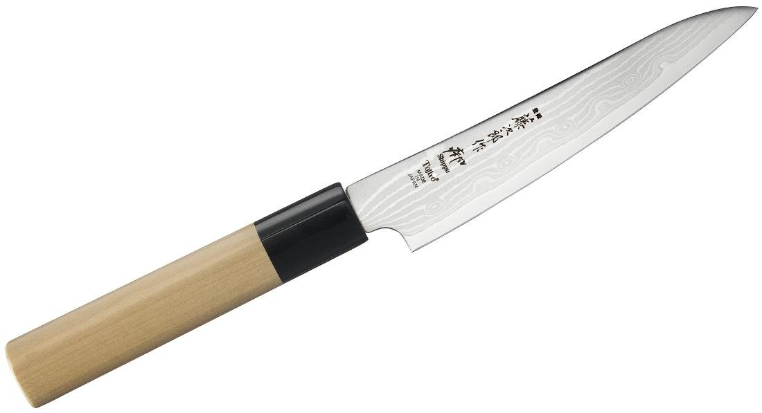 Nóż kuchenny uniwersalny TOJIRO Shippu, brązowy, 13 cm